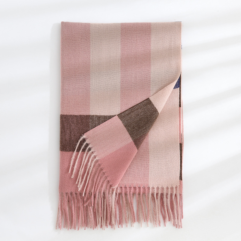 Fine Woven Scarf With Chequered Pattern  | Womens  Scarves & Shawls Accessories Scarves & Shawls