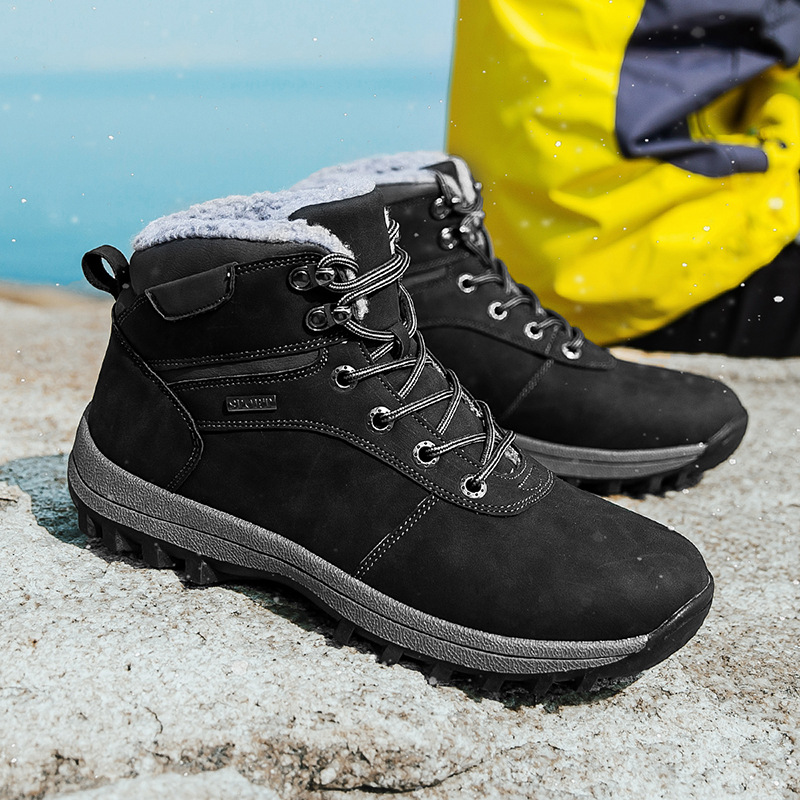 Lace-Up Boot In Nubuck Leather  | Mens  Boots Boots Boots